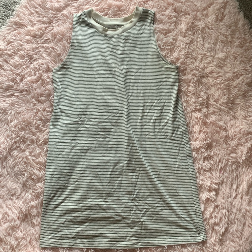 Striped sleeveless dress